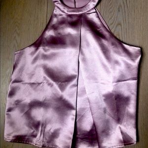 Pink/Mauve Satin Top